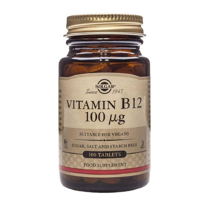 Vitamina B12 100 mcg Solgar 100 Comprimidos