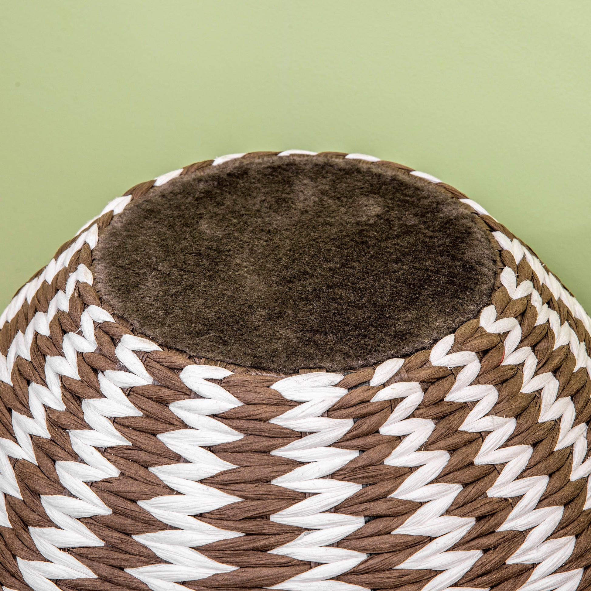 Pawhut Árbol Rascador Para Gatos Altura 67cm Con Cueva De Franela Cojín Bolas_3