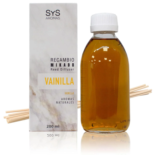 Recambio Mikado Vainilla 200 ml con Varillas | Aroma Dulce y Cálido | Refill Difusor | Larga Duración_0