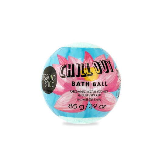 Bomba de Banho Orgânica Flor de Lótus e Orquídea Azul "Chill Out", Organic Shop 85g