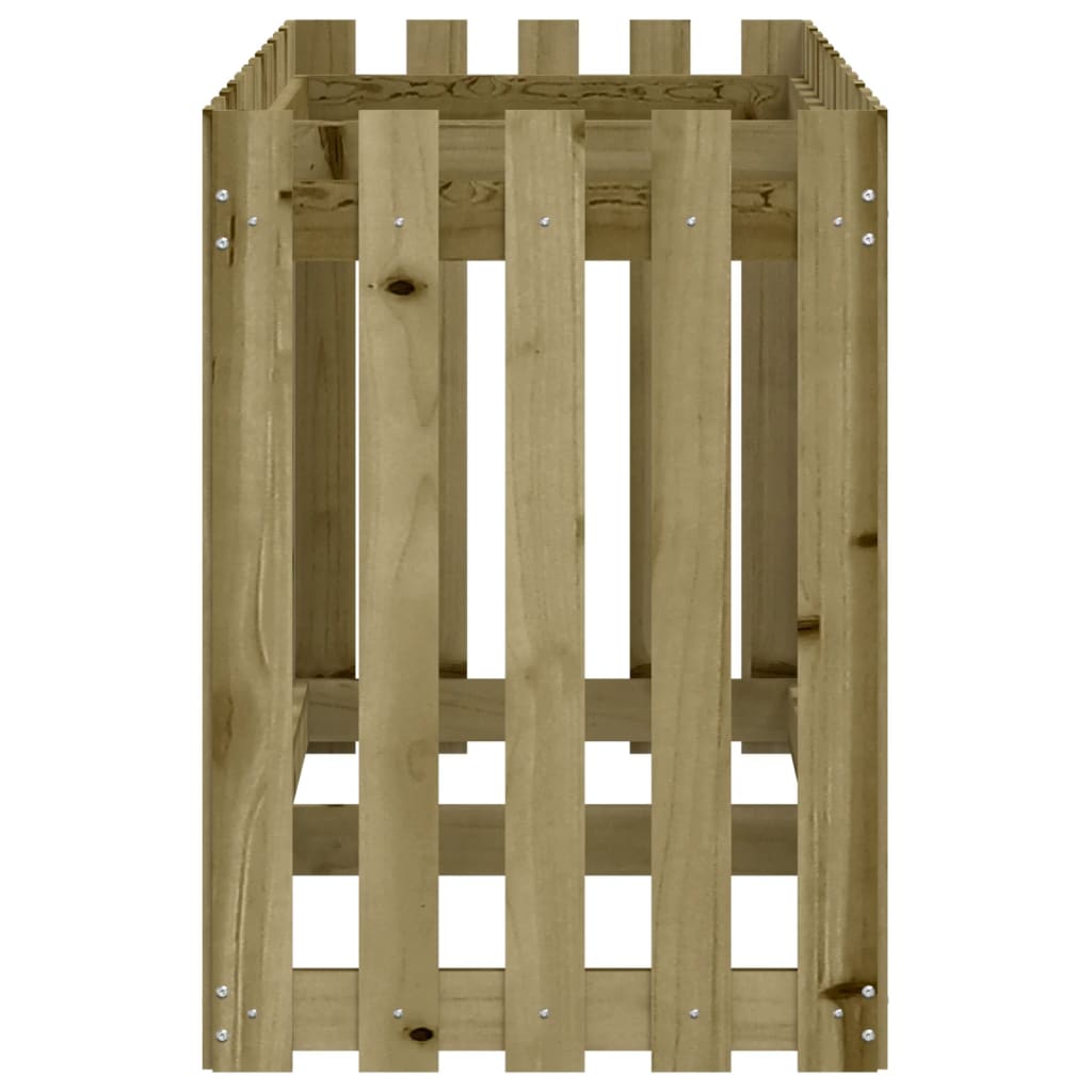 Arriate Elevado Jardín Valla Madera Impregnada Pino 150x50x70cm_5