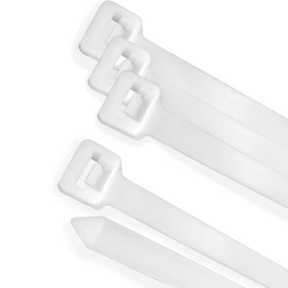 Brida Nylon 100%. Color Blanco / Natural 9,0 X 780 Mm. 100 Piezas. Abrazadera Plastico, Organizador Cables, Alta Resistencia_0