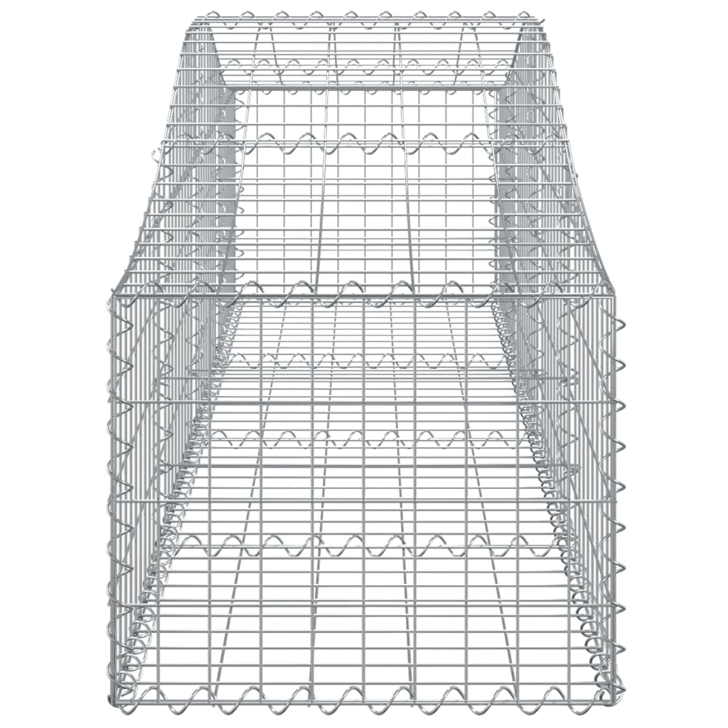 Cestas De Gaviones 30 Uds Forma De Arco Hierro 200x50x40/60 Cm_4