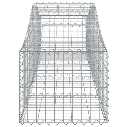 Cestas De Gaviones 9 Uds Forma De Arco Hierro 200x50x40/60 Cm_4