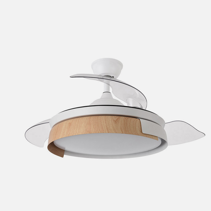 Ventilador Dc Provenza 72w 7200lm Blanco/haya 3asp.desplegables 36/51x50/107d.3col, Remoto, Temporizador, Memoria_3