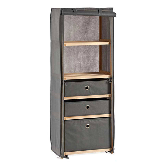 Estantería Tela 3 Cajones Gris - Colección Kipit_0