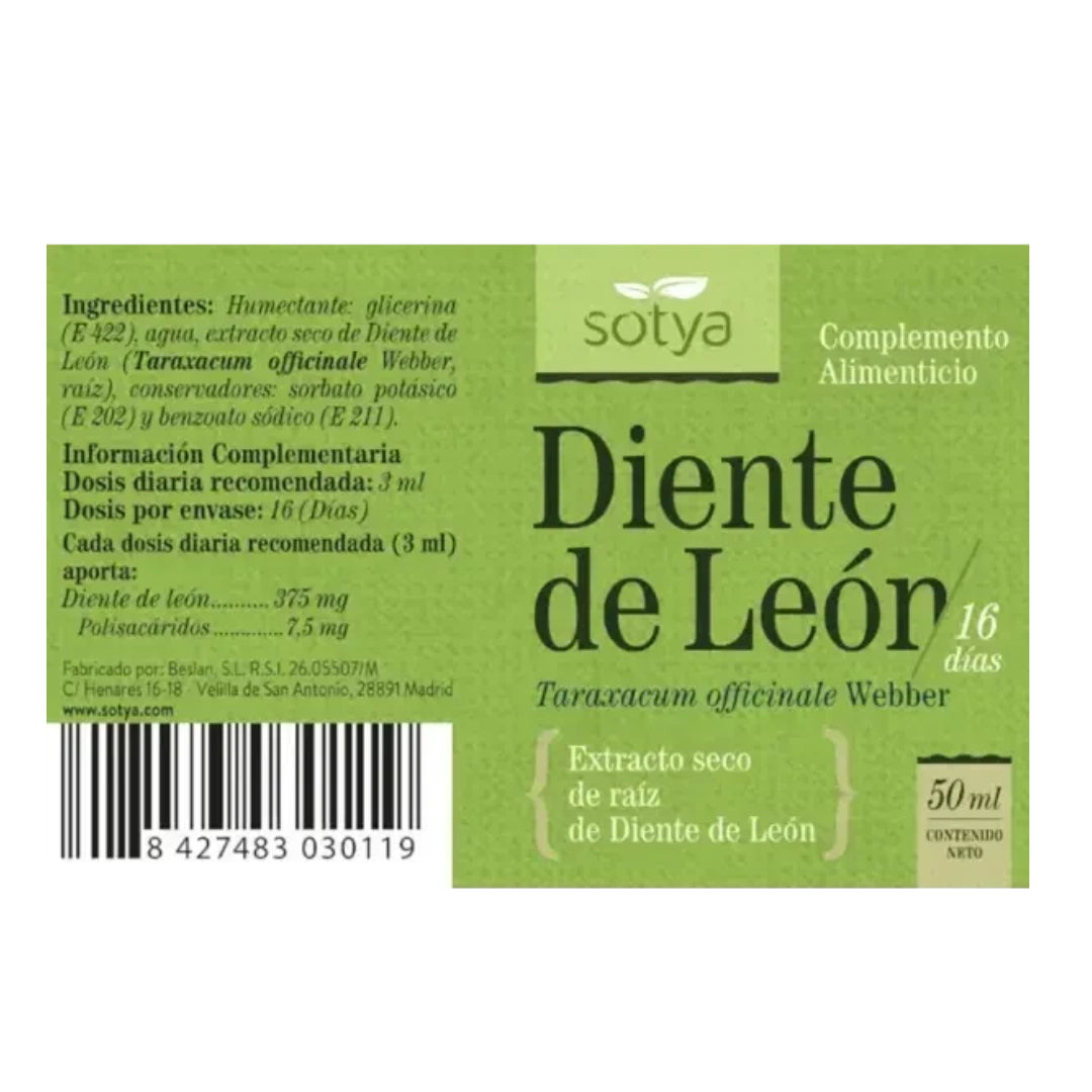 Extrato de Dente-de-leão Sotya 50 ml