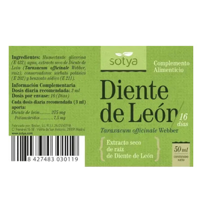 Extrato de Dente-de-leão Sotya 50 ml