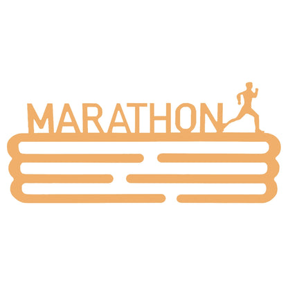 Medallero Maratón Naranja Well Home Para 15 Medallas - Regalo Vibrante Para Runners_0