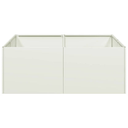 Jardinera Acero Blanco 80x80x30 Cm_3