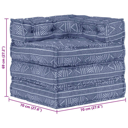 Vidaxl Puf Modular De Tela Indigo_2