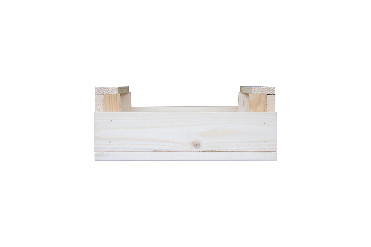 Caja De Fruta Decorativa De Madera Natural De 29 X 21 X 12 Cm_2