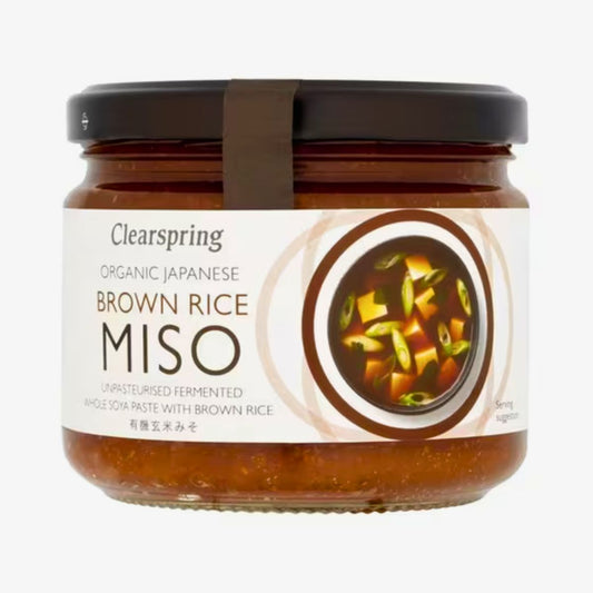 Arroz integral não pasteurizado com miso Bio Clearspring 300 g