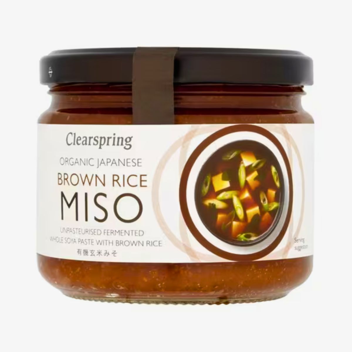 Arroz integral não pasteurizado com miso Bio Clearspring 300 g
