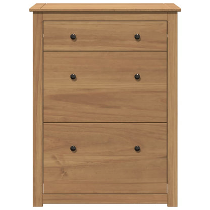 Mueble Zapatero Panama Madera Maciza De Pino 80x35x105 Cm / Vetonek_3