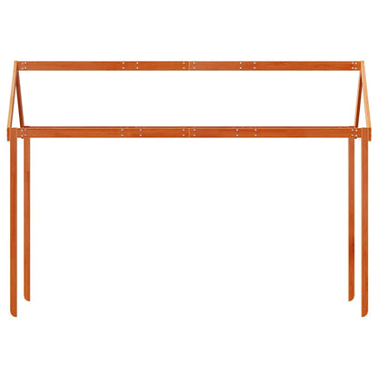Techo De Cama Infantil Madera Maciza Marrón 207x80,5x151,5 Cm_3