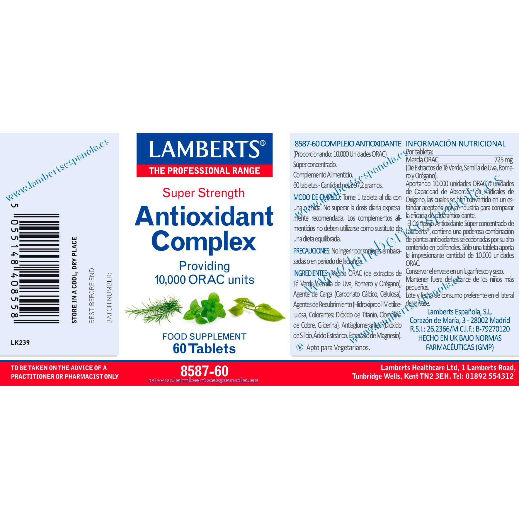 Complexo Antioxidante Lamberts