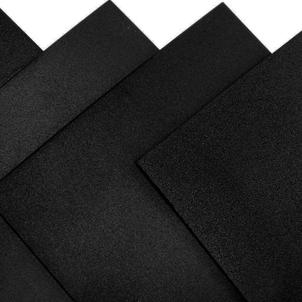 Jowy Loseta De Caucho 2cm 50x50cm, Color Negro_3