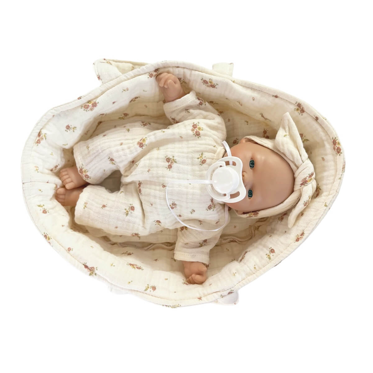 Muñeca Nina 26cm Bobble Flores Rosa_2