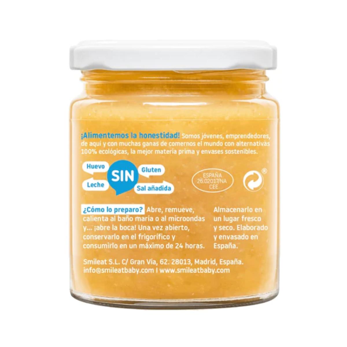 Smileat Pote de Legumes Biológicos com Robalo e Pescada, 230g