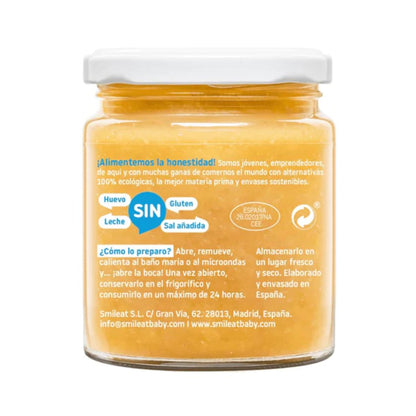 Smileat Pote de Legumes Biológicos com Robalo e Pescada, 230g