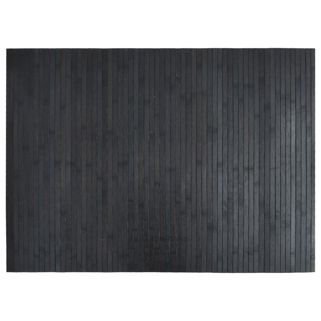 Vidaxl Alfombra Rectangular Bambú Gris 70x100 Cm_0
