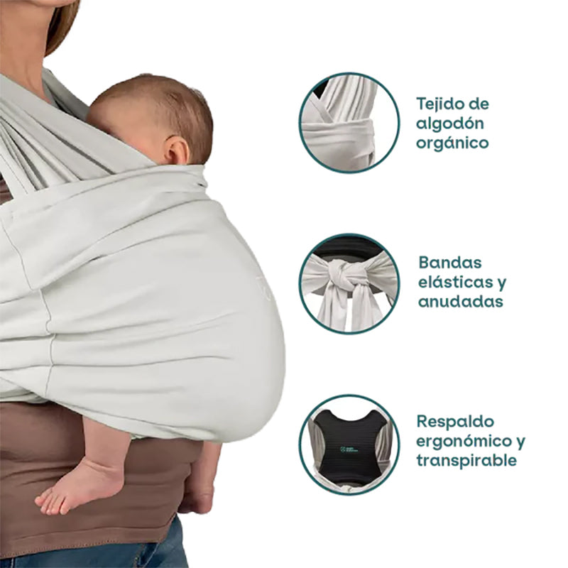 Fular Portabebés Koala Cuddle Band 2 Gris Claro_2