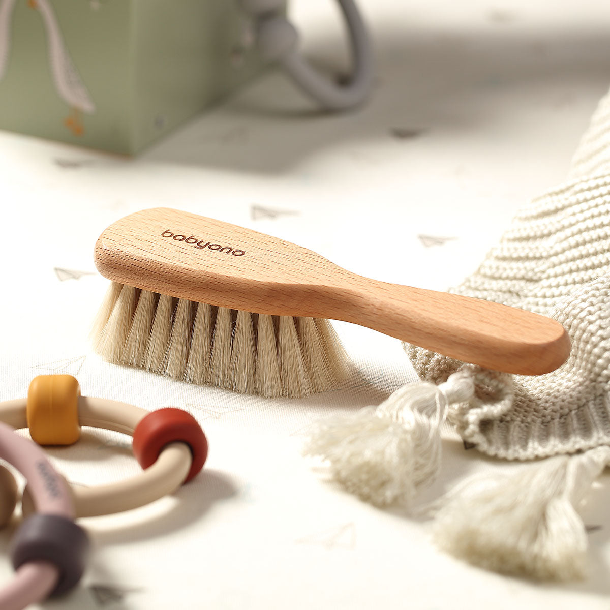 Peine Para Bebé Wood Con Cedras Natuales Extra Suaves_4