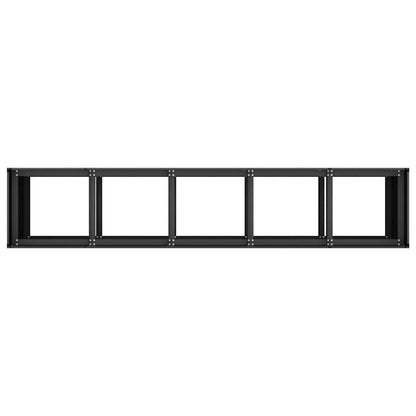 Jardinera De Acero Laminado En Frío Negro 200x40x80 Cm_4