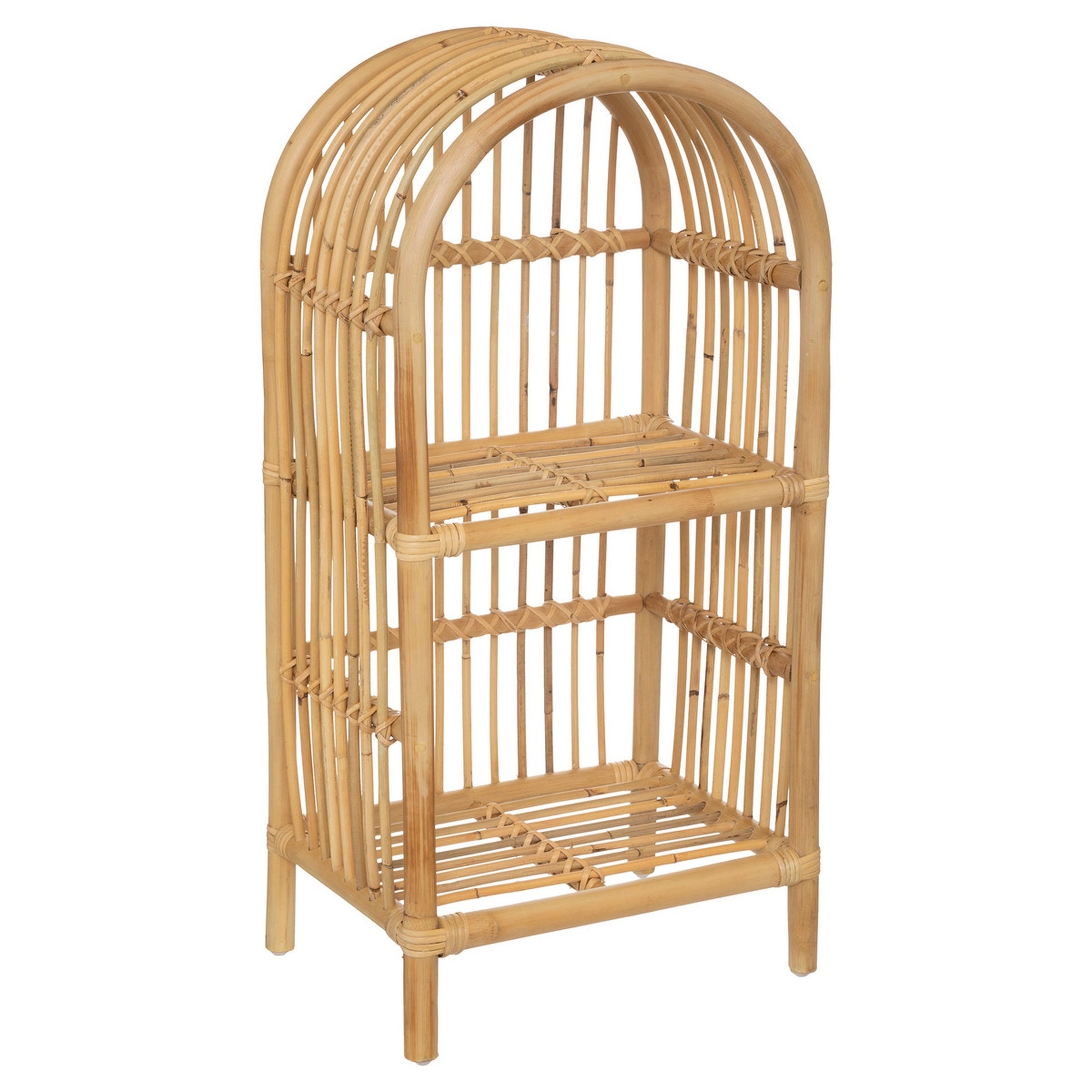 Librería De Ratán Beige_0