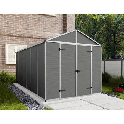Telheiro de jardim Rubicon 237x452 cm Canopia cinzento escuro