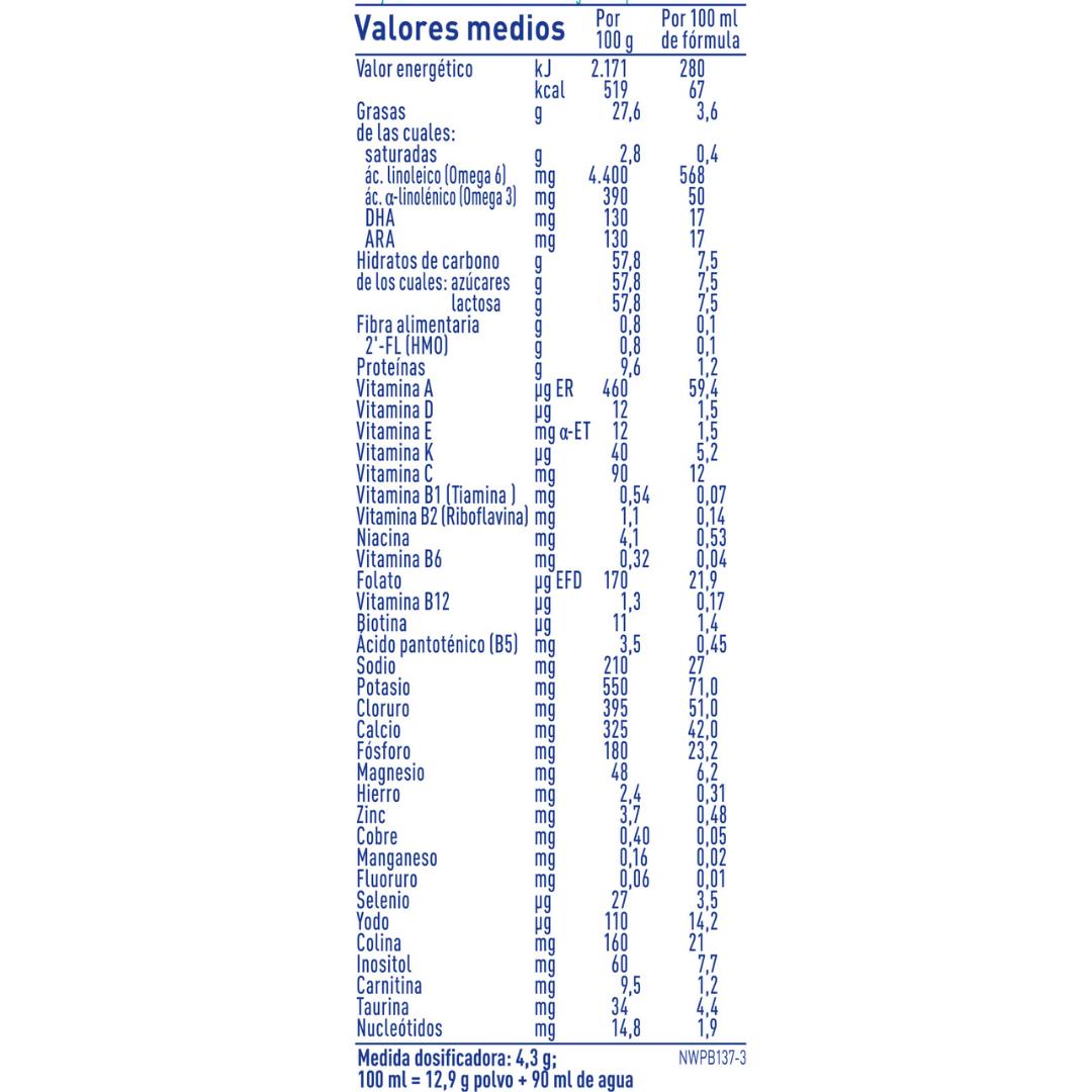 Leite de arranque Nan Optipro 1 desde o primeiro dia Nestlé 800 g