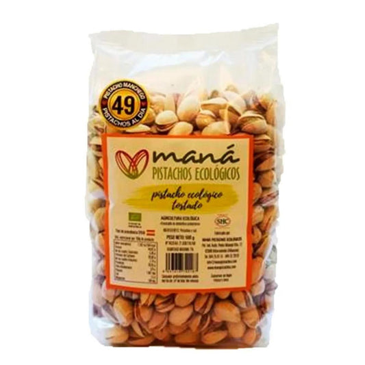 Pistácio torrado biológico com casca Maná 250gr