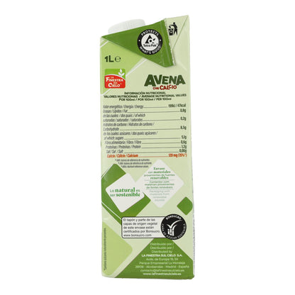 Pack de 6 x Bebida de Aveia com Cálcio La Finestra Sul Cielo 1 L