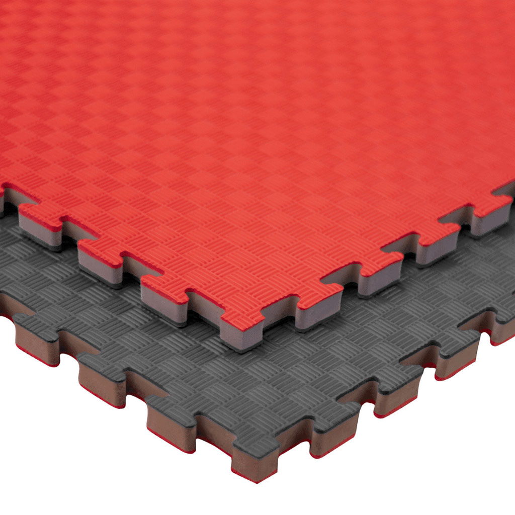 Tatami Puzzle 2,5cm 100x100cm – Alta Densidad Negro/rojo_0