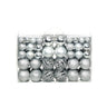 Vidaxl Lote de bolas de Natal 100 unidades Prata 3/4/6 Cm