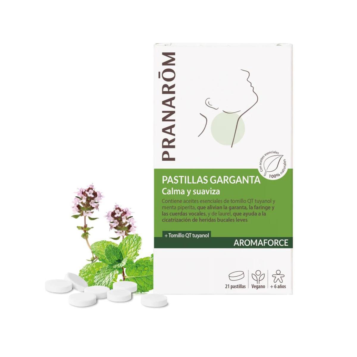 Pastilhas para a garganta Pranarom 21 pastilhas