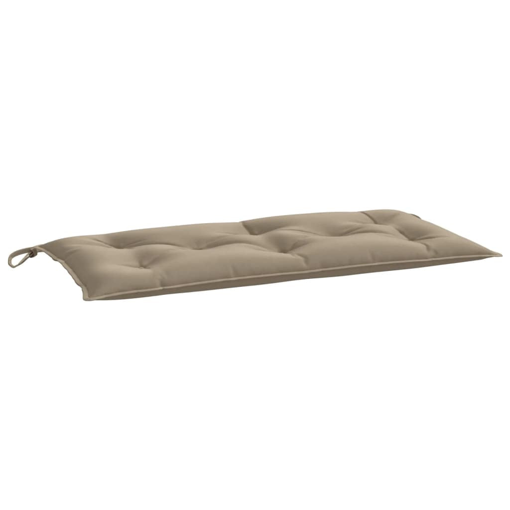 Vidaxl Cojín De Banco De Jardín Tela Oxford Gris Taupé 110x50x7 Cm_0