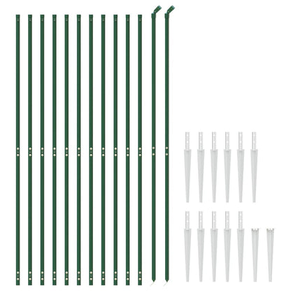 Cerca De Alambre Con Pinchos De Anclaje Verde 2,2x25 M / Vetonek_0