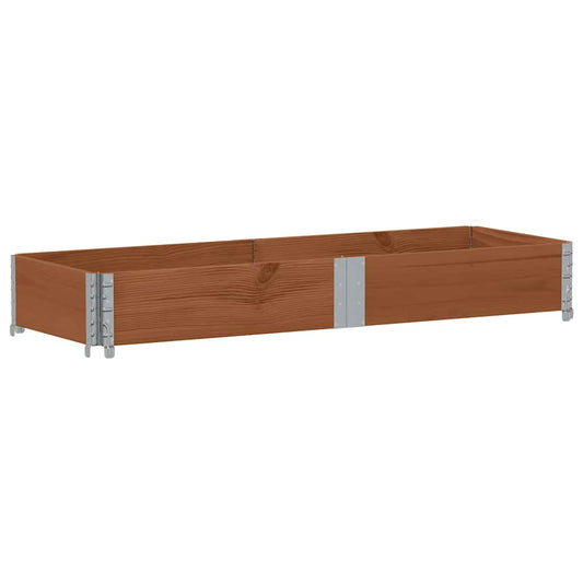 Jardinera De Madera Maciza De Pino Marrón 150x50 Cm_0