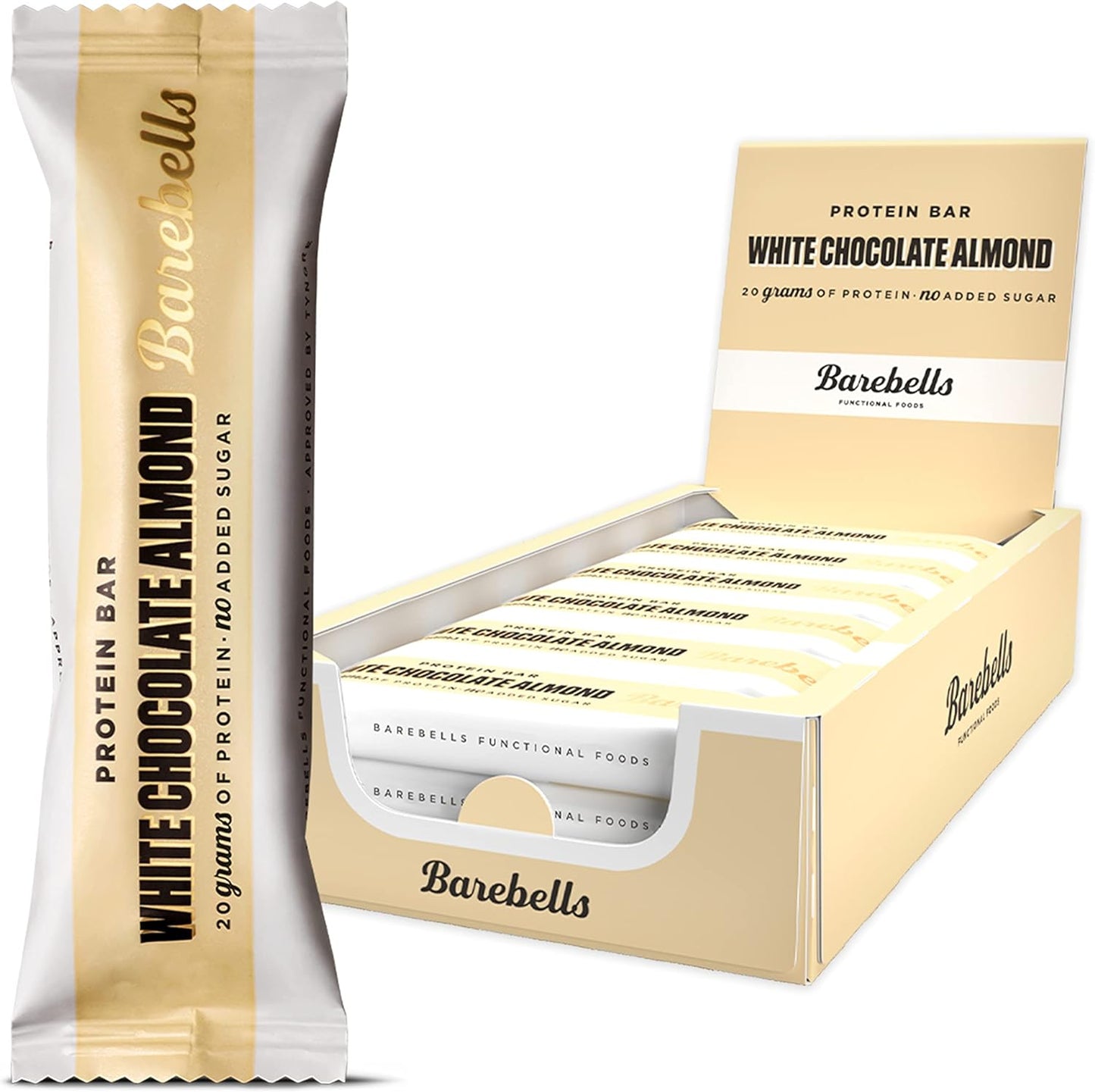 Barrita Proteica Chocolate Blanco Almendras-white Chocolate Almond 12x55g Barebells_0