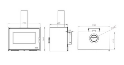 Estufa De Leña Metlor Modelo X1 Sp_1