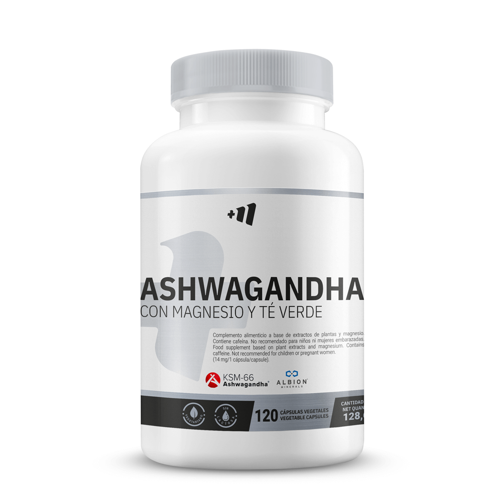 Ashwagandha Ksm-66® Con Magnesio Albion® Y Te Verde - 120 Cápsulas Vegetales - Magnesio - Masmusculo_0