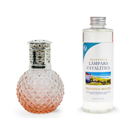 Lámpara Catalítica Orange Diamonds + Aroma Provence Breeze 500 Ml - Elimina Malos Olores, Impurezas Y Perfuma_0