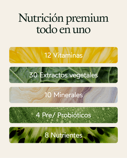 Suplemento Natural en polvo con mas de 70 ingredientes - 30 dosis - sabor Piña/Coco - 411gr - Kuphuka_1