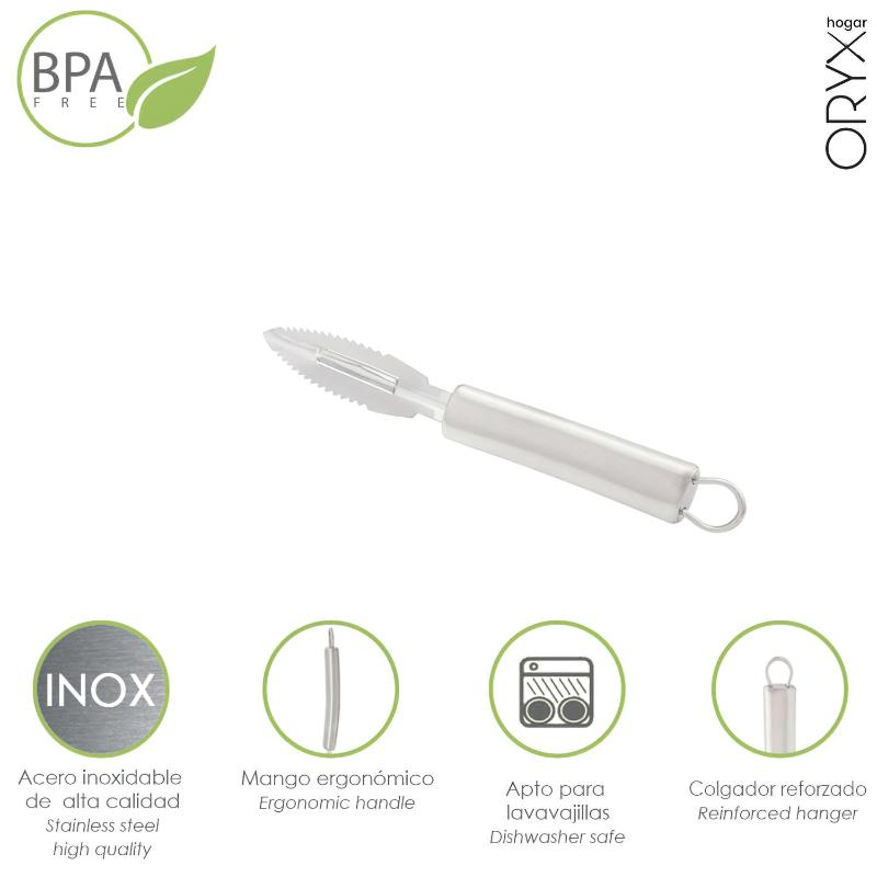 Pelador Frutas / Verduras Acero Inoxidable 1,6 X 19 (alt.) Cm.