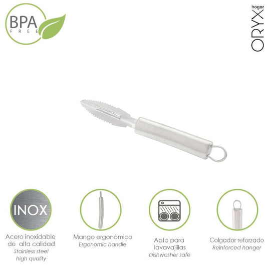 Pelador Frutas / Verduras Acero Inoxidable 1,6 X 19 (alt.) Cm._0