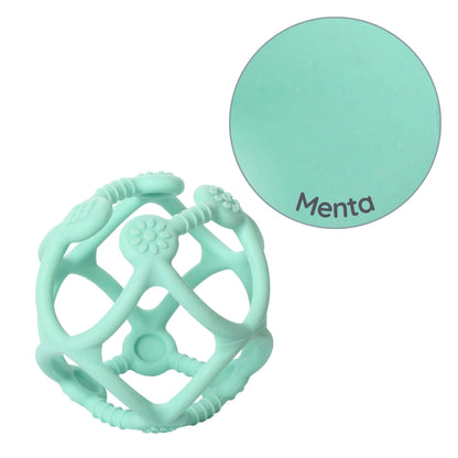 Mordedor De Silicona Pelota Ergonomica Mint_2