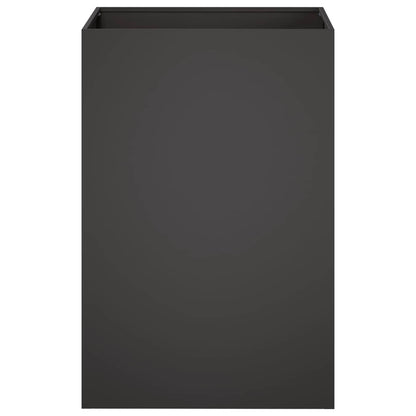 Macetero De Jardín 2 Uds. Negro 40 X 40 X 75 Cm_3