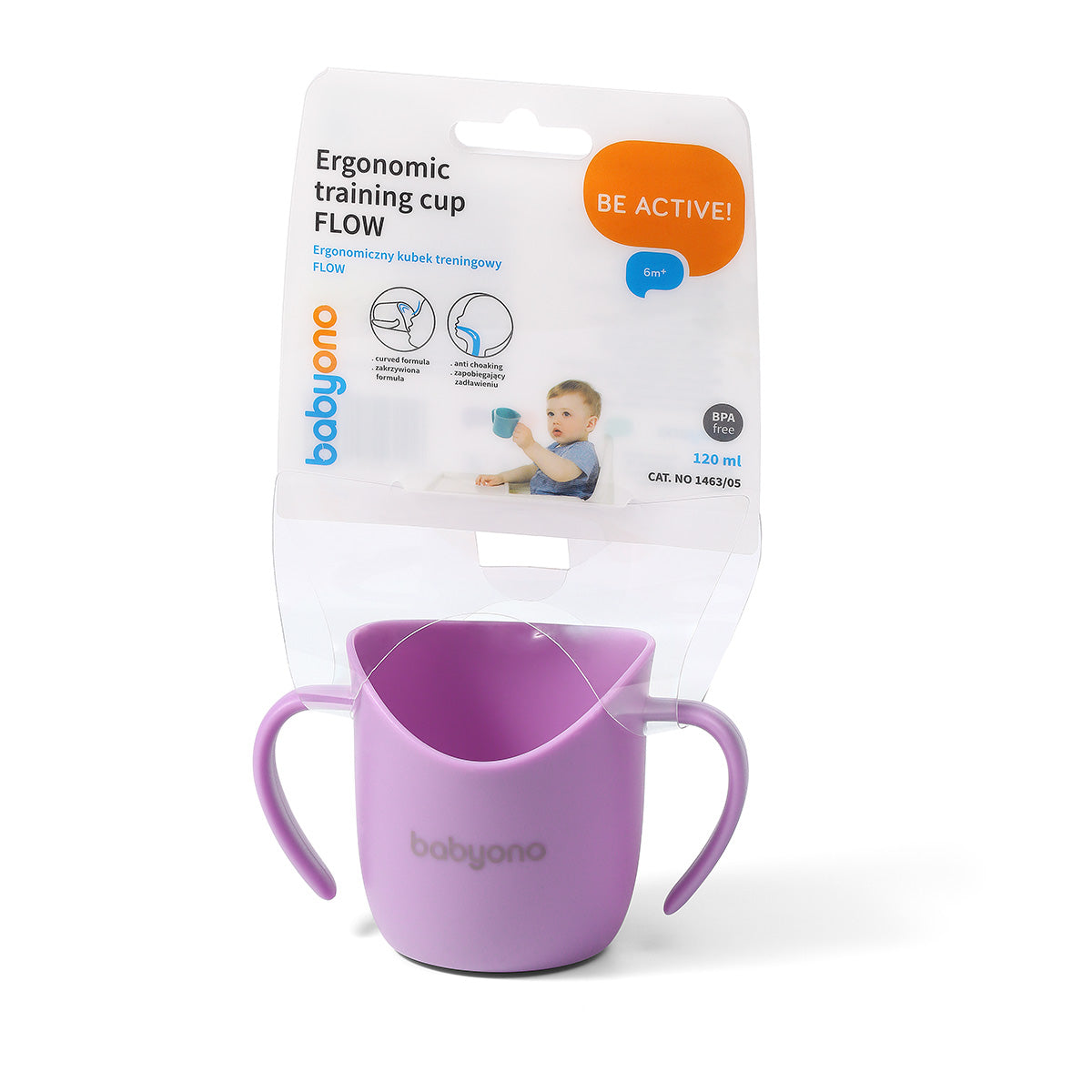 Taza Infantil Ergonomica Flow 120 Ml Blue_4